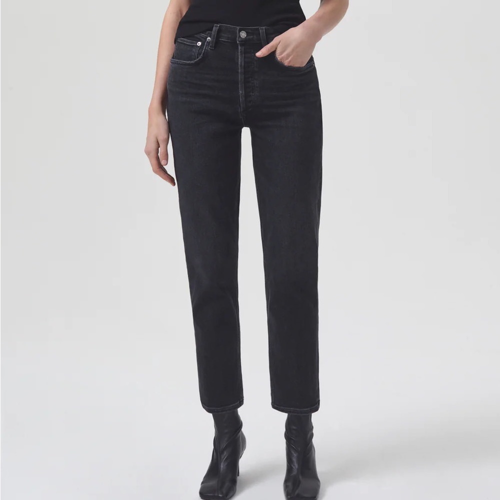 RILEY HIGH RISE STRAIGHT CROP (STRETCH) size 25